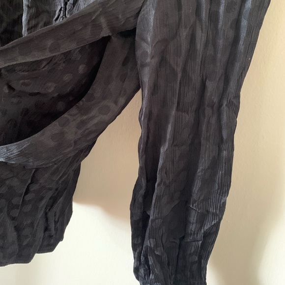 Madewell // Black Polka Dot Blouse - Picture 4 of 9